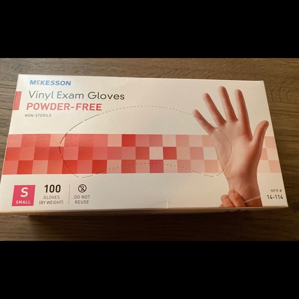 McKesson vinyl powder free gloves